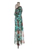 Decree 100% Polyester Paisley Teal Casual Dress Size S - photo 4