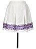Wilson 100% Polyester Graphic White Casual Skirt Size 8 - photo 1