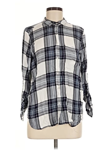 Point Zero 3/4 Sleeve Button-Down Shirt (view 1)