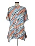 Allison Taylor Blue Short Sleeve Blouse Size L - photo 2