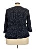 Ellos Polka Dots Black 3/4 Sleeve Blouse Size 22 - photo 2