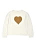 Crewcuts Outlet Hearts Ivory Pullover Sweater Size 10 - photo 1