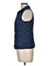 ModCloth 100% Rayon Blue Sleeveless Button-Down Shirt Size M - photo 5