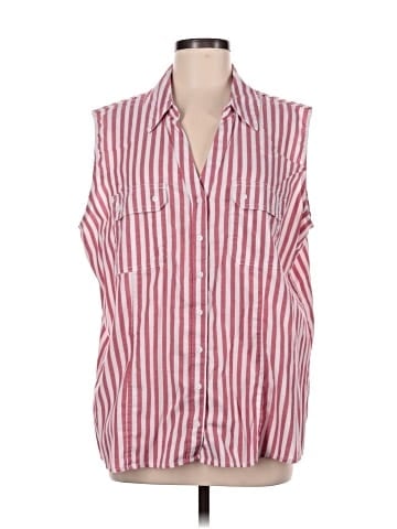 Riders by Lee Sleeveless Button-Down Shirt (view 1)