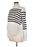 Seraphine 100% Cotton Stripes Ivory Pullover Sweater Size 6 Maternity - photo 1