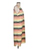 Halogen 100% Polyester Stripes Yellow Orange Casual Dress Size M - photo 4