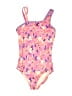Lands' End Hearts Pink One Piece Swimsuit Size 7 - photo 1