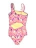 Lands' End Hearts Pink One Piece Swimsuit Size 7 - photo 2