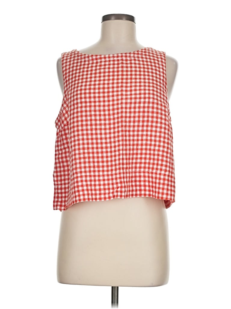 Pre-owned C&c California Sleeveless Blouse In Red