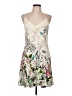 oasis 100% Viscose Tropical Ivory Cocktail Dress Size 12 - photo 1