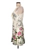 oasis 100% Viscose Tropical Ivory Cocktail Dress Size 12 - photo 5