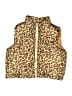 Derek Heart 100% Polyester Animal Print Gold Vest Size 7 - photo 1