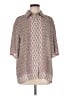 Max Studio 100% Polyester Paisley Brown 3/4 Sleeve Blouse Size M - photo 1