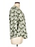 Fun2Fun 100% Rayon Green 3/4 Sleeve Blouse Size L - photo 4