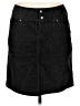 Athleta Solid Black Denim Skirt Size 10 (tall) - photo 1