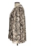 Grace 100% Polyester Animal Print Ivory Long Sleeve Blouse Size L - photo 5