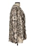 Grace 100% Polyester Animal Print Ivory Long Sleeve Blouse Size L - photo 4
