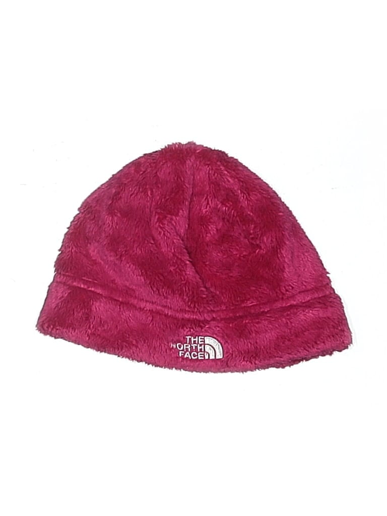 Pre-owned The North Face Kids' Beanie Hat In Burgundy