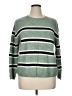 H&M Stripes Green Pullover Sweater Size XL - photo 1