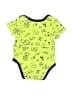 Guess 100% Cotton Print Yellow Short Sleeve Onesie Size 0-3 mo - photo 2