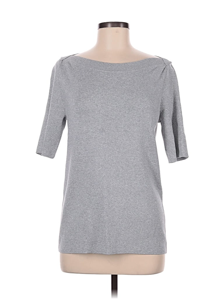 Talbots Cardigan Sweater In Gray