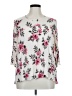 Chris & Carol Floral White 3/4 Sleeve Blouse Size XL (estimated) - photo 1