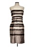 BCBGMAXAZRIA 100% Polyester Metallic Brown Cocktail Dress Size 12 - photo 1