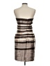 BCBGMAXAZRIA 100% Polyester Metallic Brown Cocktail Dress Size 12 - photo 2