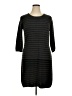 AB Studio Stripes Gray Casual Dress Size XL - photo 1