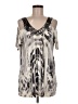 One World Silver Casual Dress Size M - photo 1