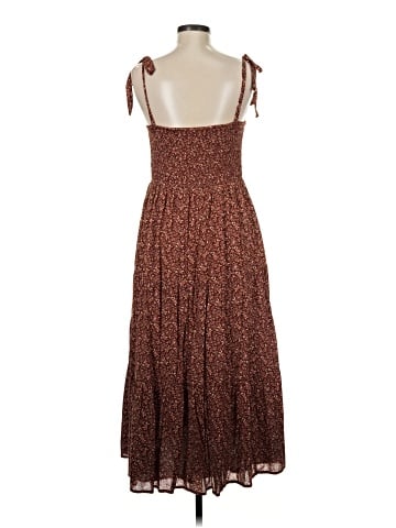 Madewell Lucie Tie-Strap Tiered Midi Dress in Florentine Floral (view 2)