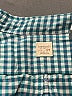 Crewcuts 100% Cotton Checkered-gingham Teal Long Sleeve Button-Down Shirt Size 4 - 5 - photo 3