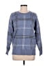 Tahari Plaid Blue Pullover Sweater Size M - photo 1