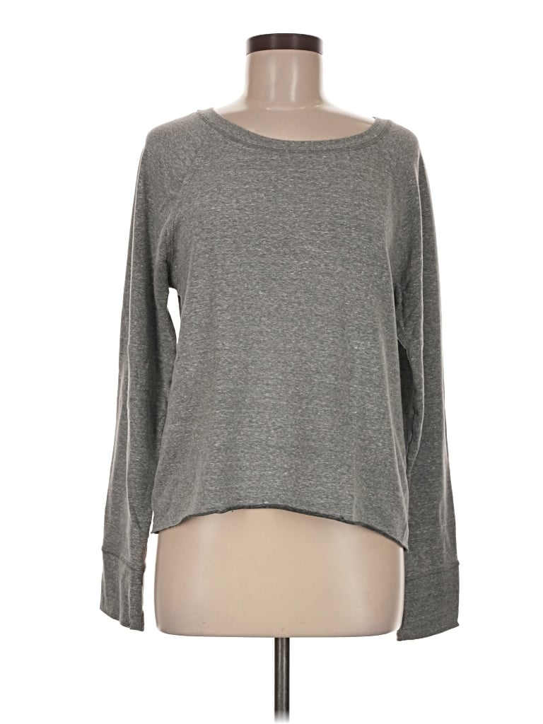 Pre-owned Danskin Long Sleeve T-shirt In Gray