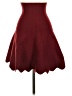 Buttons Solid Burgundy Formal Skirt Size S - photo 1