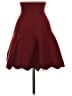 Buttons Solid Burgundy Formal Skirt Size S - photo 2