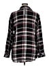 Sanctuary 100% Rayon Plaid Black Long Sleeve Button-Down Shirt Size XL - photo 2