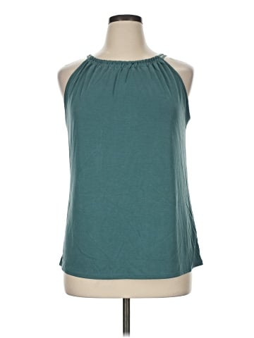 Green Envelope Sleeveless Blouse (view 1)