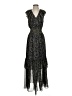 Max Studio 100% Polyester Paisley Black Cocktail Dress Size S - photo 1