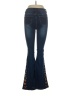Bamboo Floral Blue Jeans Size 1 - photo 2