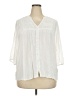 Woman Within 100% Rayon Ivory 3/4 Sleeve Blouse Size 18 (L) - photo 1