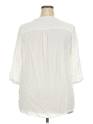 Woman Within 3/4 Sleeve Blouse (view 2)