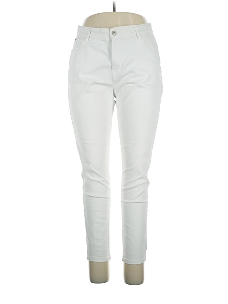 Pre-owned Curve Appeal Jeggings In Ivory