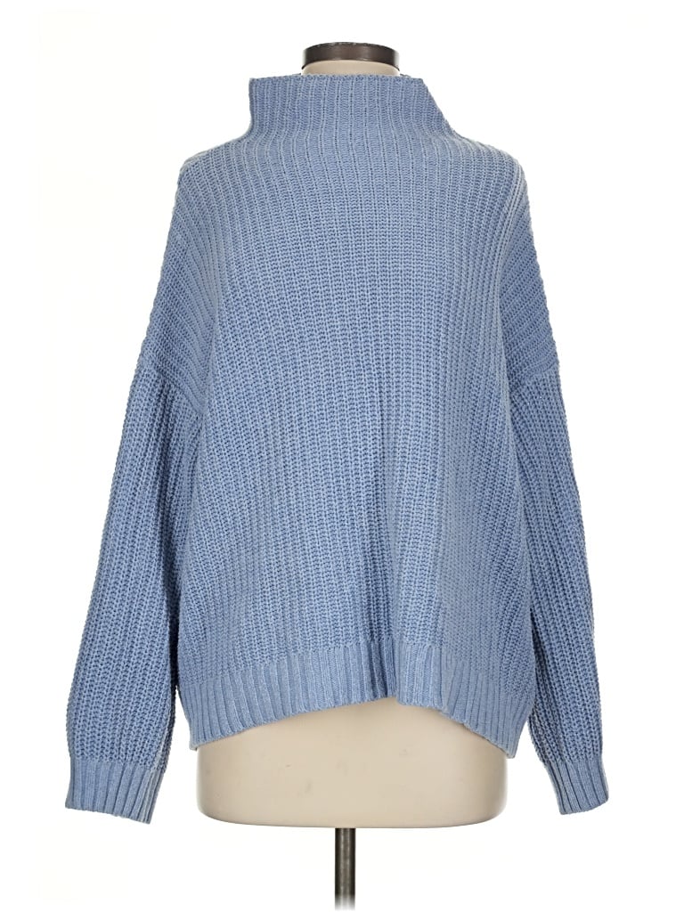 Pre-owned American Eagle Outfitters Turtleneck Sweater In Blue