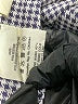 Jaeger 100% Polyester Houndstooth Gray Long Sleeve Blouse Size L - photo 8