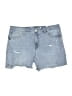 Seven7 Blue Denim Shorts Size 14 - photo 1