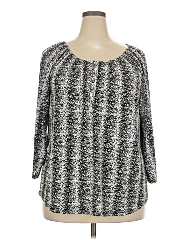 NY Collection 3/4 Sleeve Blouse (view 1)