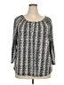 NY Collection Gray 3/4 Sleeve Blouse Size 2X - photo 1
