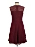 Wisp 100% Polyester Burgundy Cocktail Dress Size 6 - photo 2