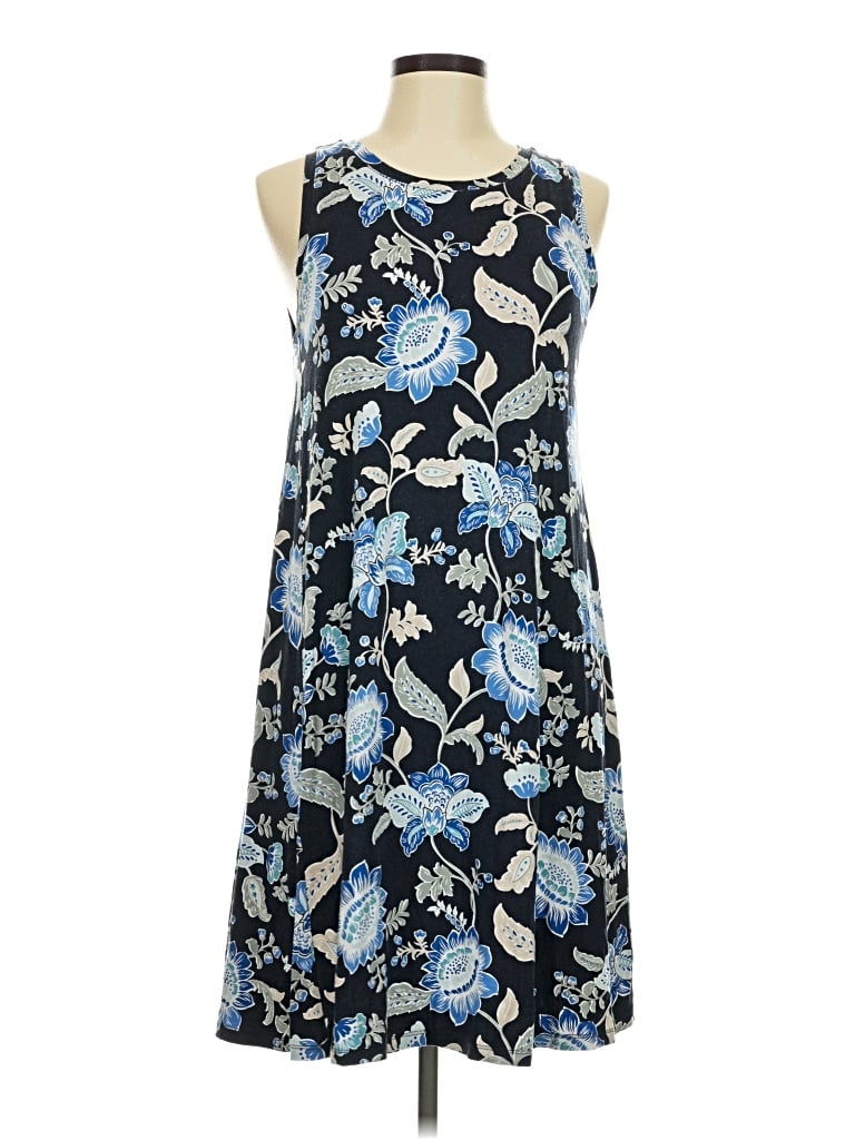 Pre-owned Ann Taylor Loft Outlet Casual Dress In Blue
